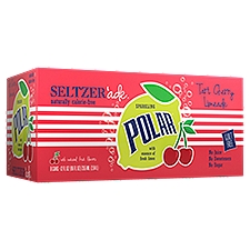 Polar Sparkling Tart Cherry Limeade, Seltzer'ade, 96 Fluid ounce