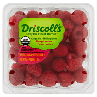 Driscoll's Organic Raspberries, 6 oz, 6 Ounce