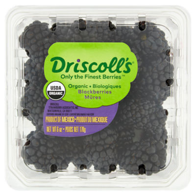 Driscoll's Organic Blackberries, 6 oz, 6 Ounce