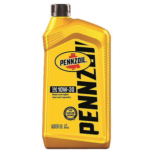 Pennzoil SAE 10W-30 Motor Oil, 1 qt