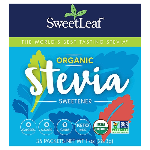 SweetLeaf Organics Organic Stevia Sweetener, 35 count, 1 oz