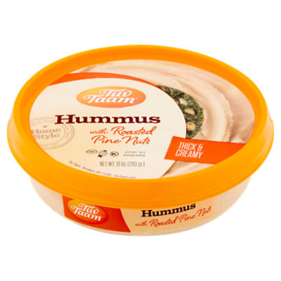 Tuv Taam Homestyle Thick & Creamy Hummus with Roasted Pine Nuts, 10 oz