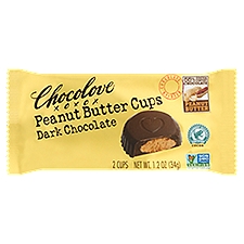 Chocolove Peanut Butter Cups, Dark Chocolate, 1.2 Ounce
