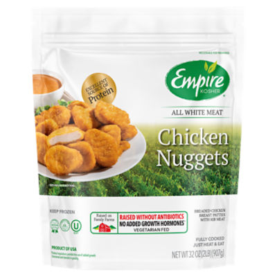 Empire Kosher All White Meat Chicken Nuggets, 32 oz, 32 Ounce
