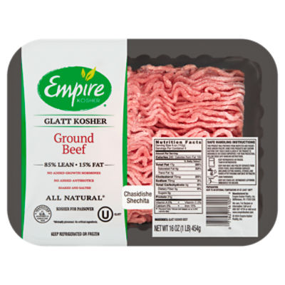 Empire Kosher Ground Beef, 16 oz