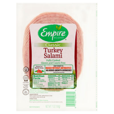 Empire Kosher Classic Turkey Salami, 7 oz ShopRite