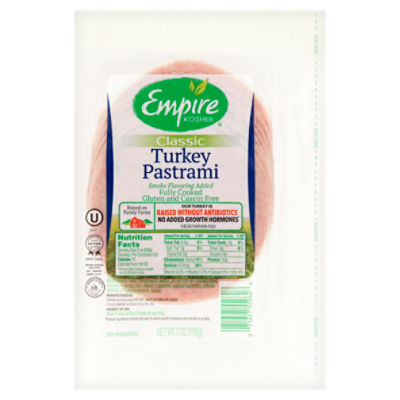 Empire Kosher Classic Turkey Pastrami, 7 oz