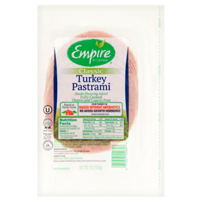 Empire Kosher Classic Turkey Pastrami, 7 oz ShopRite