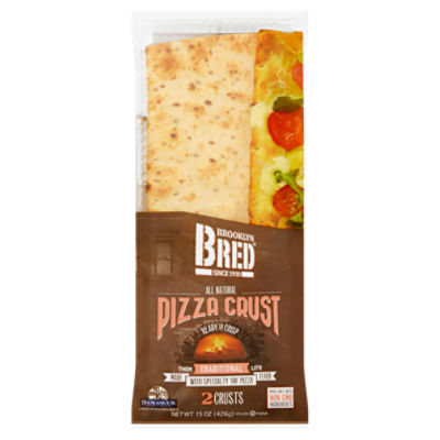 Brooklyn Bred Thin Lite Traditional Pizza Crust, 2 count, 15 oz