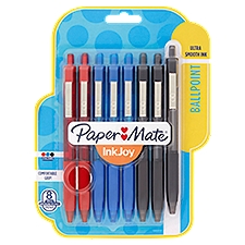 Paper Mate InkJoy 1.0mm Medium Ballpoint Pens, 8 count