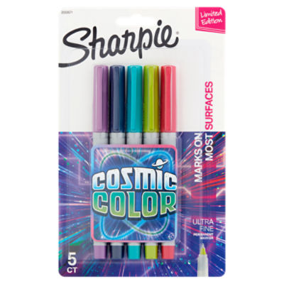 SHARPIE Permanent Markers, Ultra Fine Point, Cosmic Color, Limited