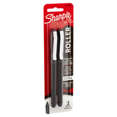 Sharpie 0.5 mm Black Ink Roller Pens, 2 count