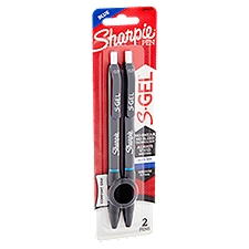 Sharpie S.Gel Medium 0.7mm Blue Ink Pen, 2 count