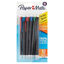 Paper Mate Write Bros. #2 Classic 0.7mm HB Mechanical Pencils, 12 count, 12 Each
