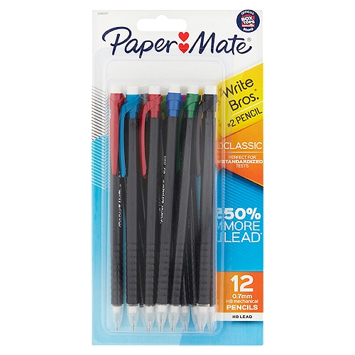 #2 Mechanical Pencil with 50% More Lead*n*Vs. Lead Volume of BIC Xtra Life Mechanical Pencilnn#2 0.7 mm HB Lead and Smudge Resistant Eraser Are Perfect for:nStandardized TestingnHome, Office & School UsenClean Erasing