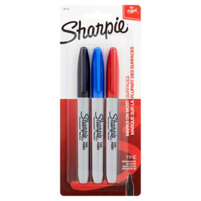 Sharpie The Original Fine Point Permanent Marker, 3 count ShopRite