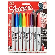 Sharpie Assorted Fine Point Permanent Markers, 8 count