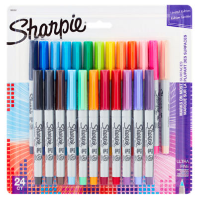 Sharpie Ultra Fine Permanent Marker Limited Edition, 24 count