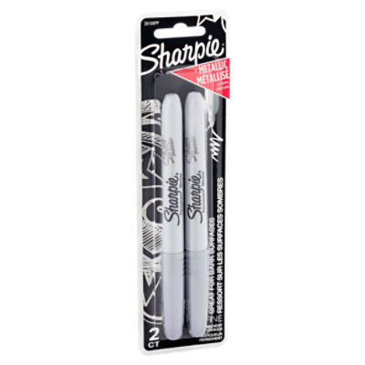 Sharpie Metallic Colors Fine Permanent Marker, 2 count