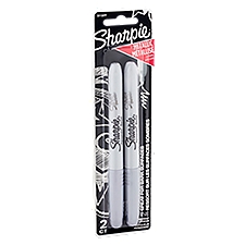 Sharpie Permanent Markers - Metallic Fine Silver, 2 Each