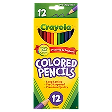 Crayola Nontoxic Colored Pencils, 12 count, 12 Each