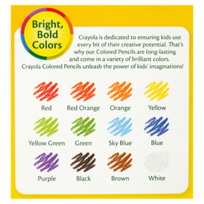 Crayola Nontoxic Colored Pencils, 12 count