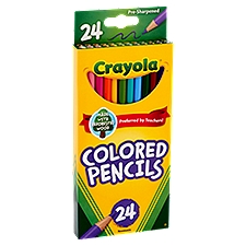 Crayola Nontoxic, Colored Pencils, 24 Each