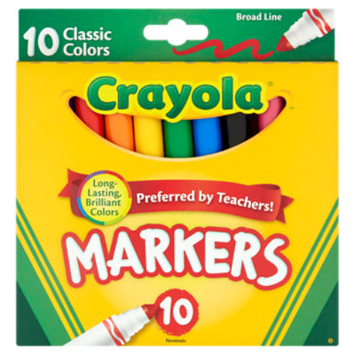 Crayola Nontoxic Markers, 10 count