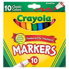 Crayola Nontoxic Markers, 10 count, 10 Each
