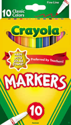 Crayola Markers - Classic Colors, 10 each