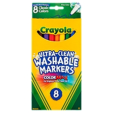Crayola ColorMax Nontoxic Ultra-Clean Washable Markers, 8 count, 8 Each