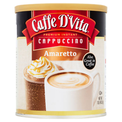 Caffe D'Vita Amaretto Premium Instant Cappuccino, 1 lb