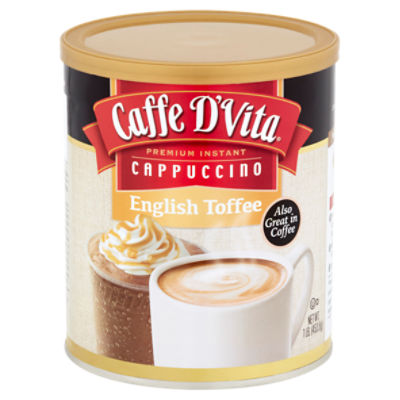 Caffe D'Vita English Toffee Premium Instant Cappuccino, 1 lb