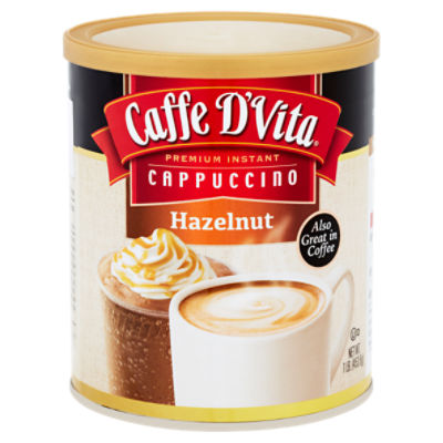 Caffe D'Vita Hazelnut Premium Instant Cappuccino, 1 lb