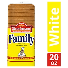 Stroehmann Family Size White Bread, 20 oz, 20 Ounce