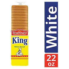 Stroehmann King White, Bread, 22 Ounce