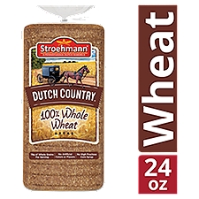 Stroehmann Dutch Country 100% Whole Wheat, Bread, 24 Ounce