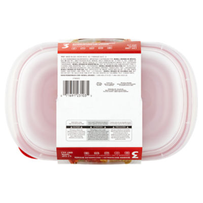 Rubbermaid 3.7 Cups Take Alongs Divided Rectangle Containers + Lids