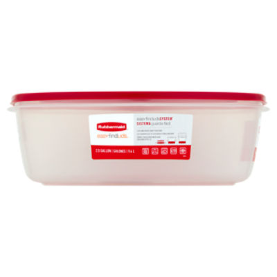 Rubbermaid Take Alongs 2 Large Rectangles Containers Lids 1.1 Gallon Quick  Seal