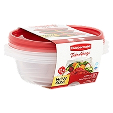 Rubbermaid Take Alongs Bowls 5 Cups Containers + Lids, 3 count