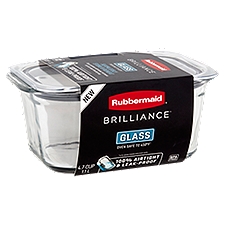 Rubbermaid Brilliance 4.7 Cup Glass Container