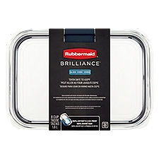 Rubbermaid Brilliance 8.0 Cup Glass, Container, 1 Each