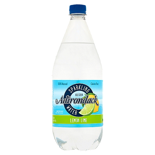 Adirondack Seltzer Lemon Lime Sparkling Water, 33.8 fl oz