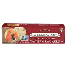 Wellington Toasted Sesame, Water Crackers, 4.4 Ounce