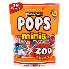Tootsie Roll Minis Pops, 200 count, 36 oz