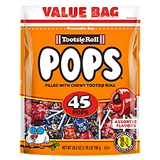 Tootsie Roll Assorted Flavors Pops, 45 count, 28.2 oz, 28.2 Ounce