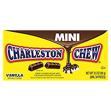 Charleston Chew Mini Vanilla, Chewy Flavored Nougat, 3.5 Ounce