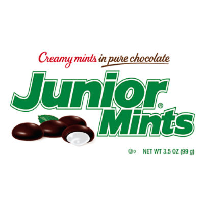 Junior Mints Creamy Mints in Pure Chocolate, 3.5 oz, 3.5 Ounce