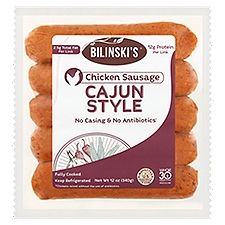 Bilinski's Cajun Style Chicken with Peppers Blended Sausage, 5 count, 12 oz