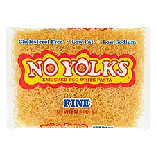 No Yolks Fine, Enriched Egg White Pasta, 12 Ounce